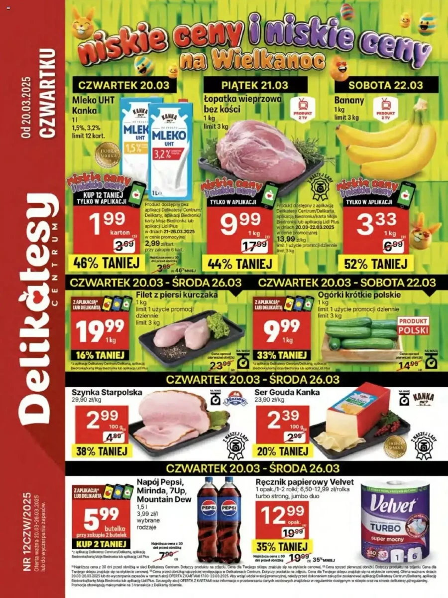 Gazetka Delikatesy Centrum